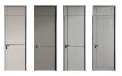 现代单开门3D模型下载